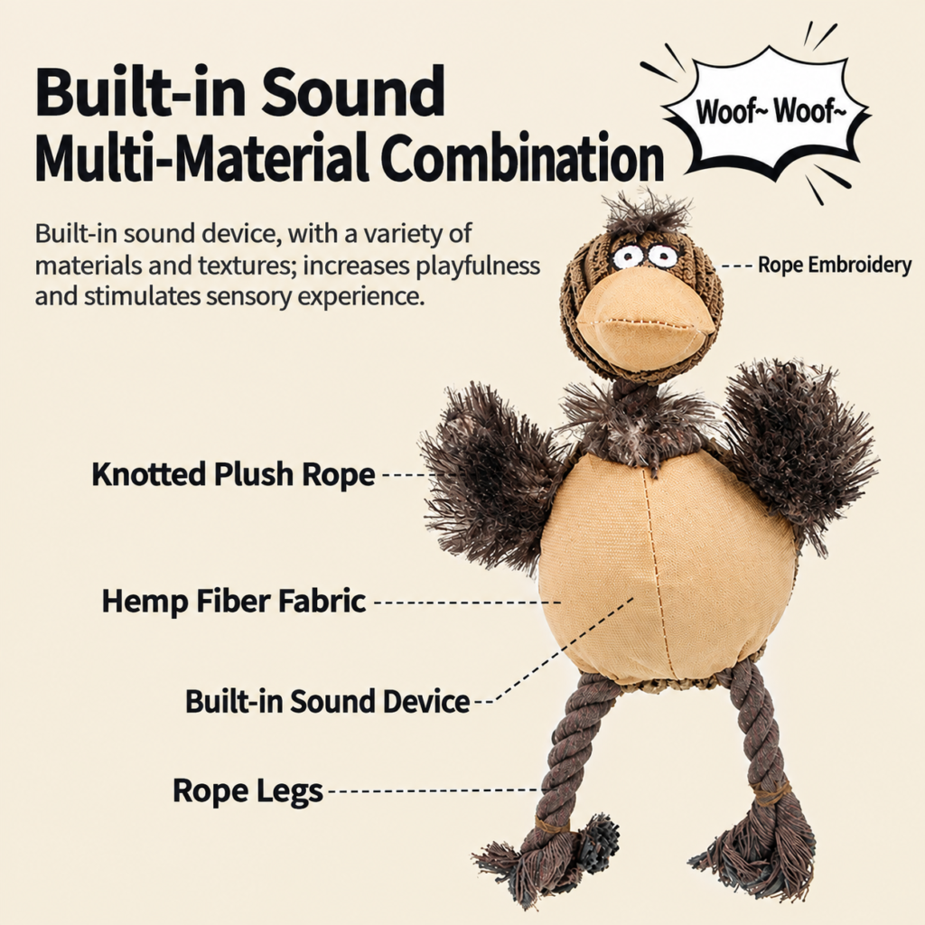 Squeaky Dog Toy for Aggressive Chewers