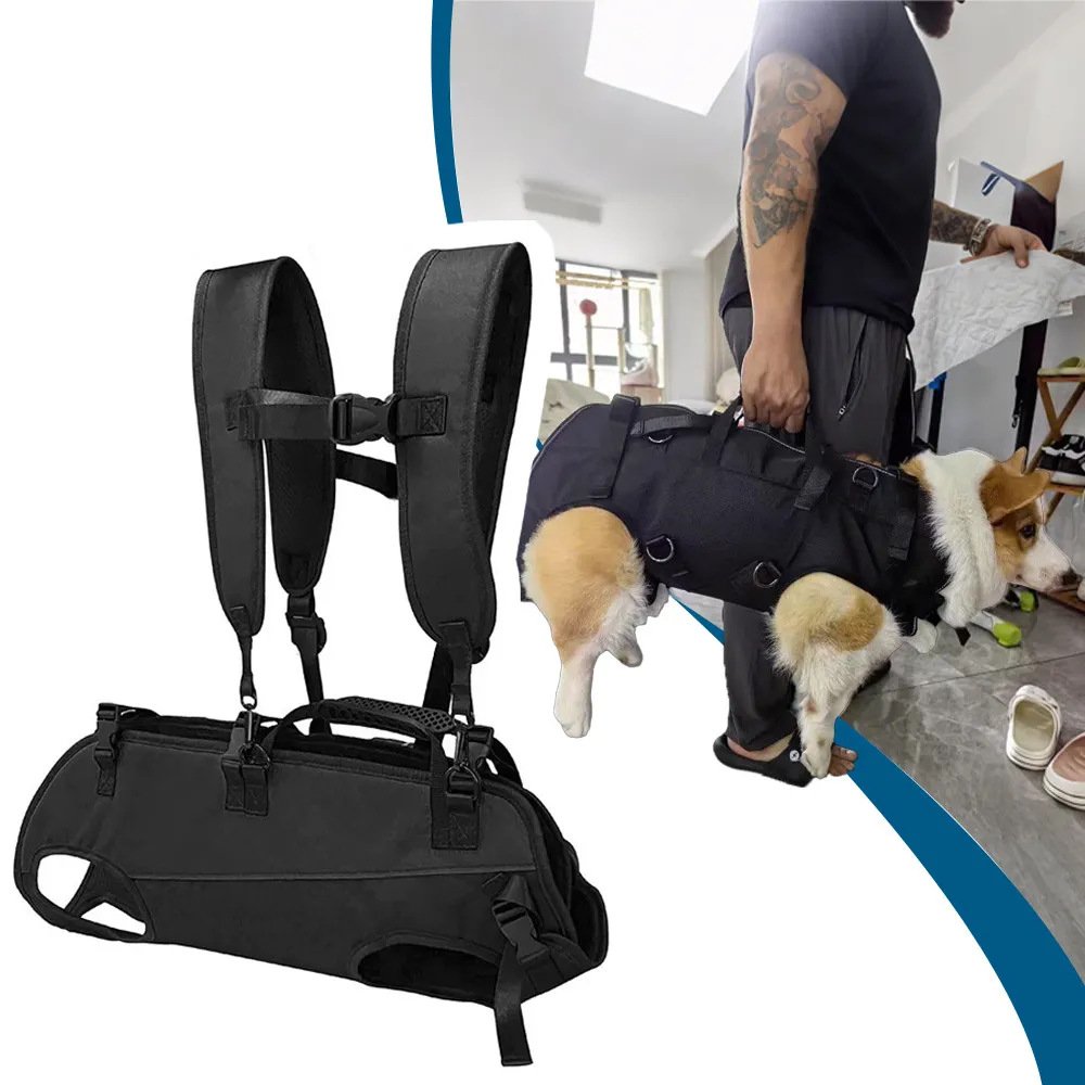 Multi-Functional Front & Back Pet Carrier Bag with Shoulder Straps - Image 2