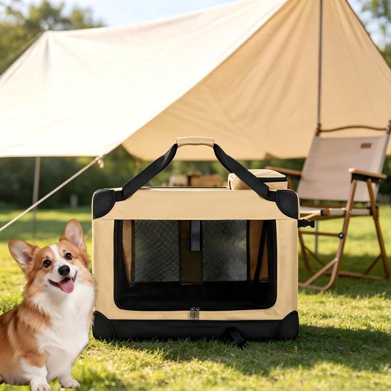 Foldable Pet Trolley & Travel Carrier