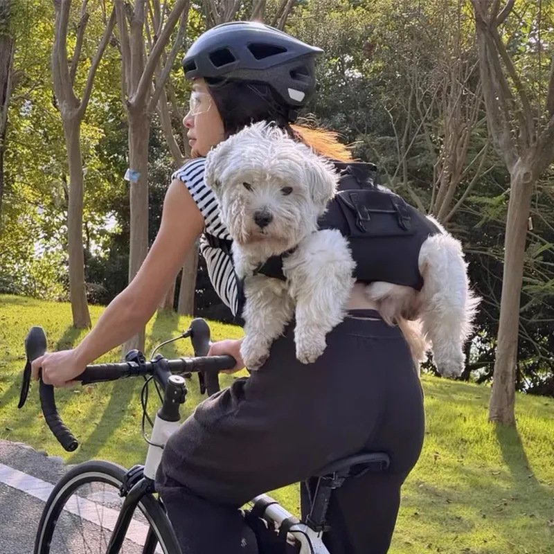Multi-Functional Front & Back Pet Carrier Bag with Shoulder Straps