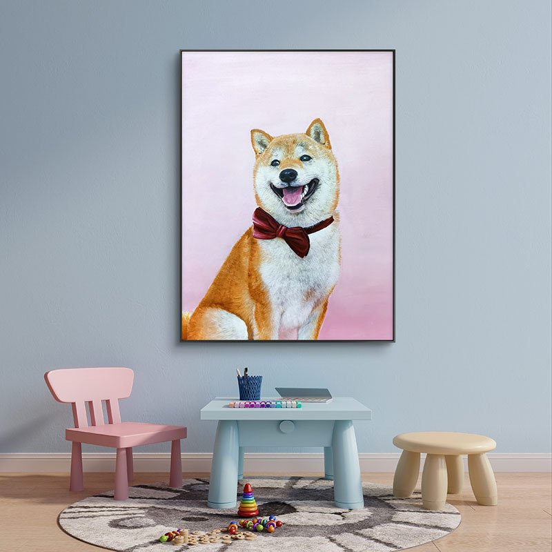 Custom Hand-Painted Pet Oil Painting - Image 3