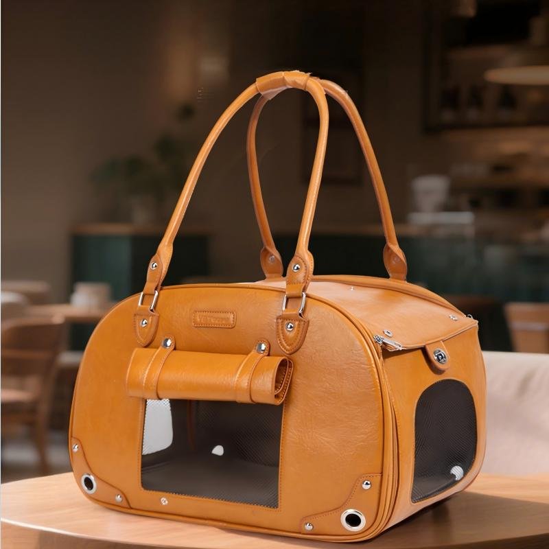 PU Leather Pet Tote Bag - Image 5