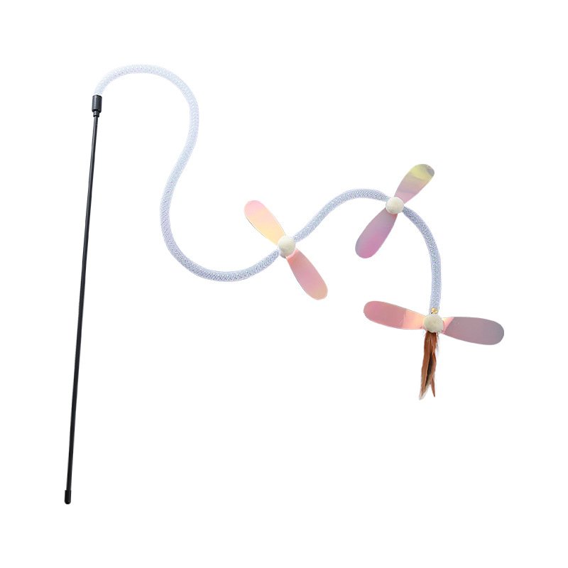 Interactive Cat Teaser Wand with Holographic Flying Bug - Image 3