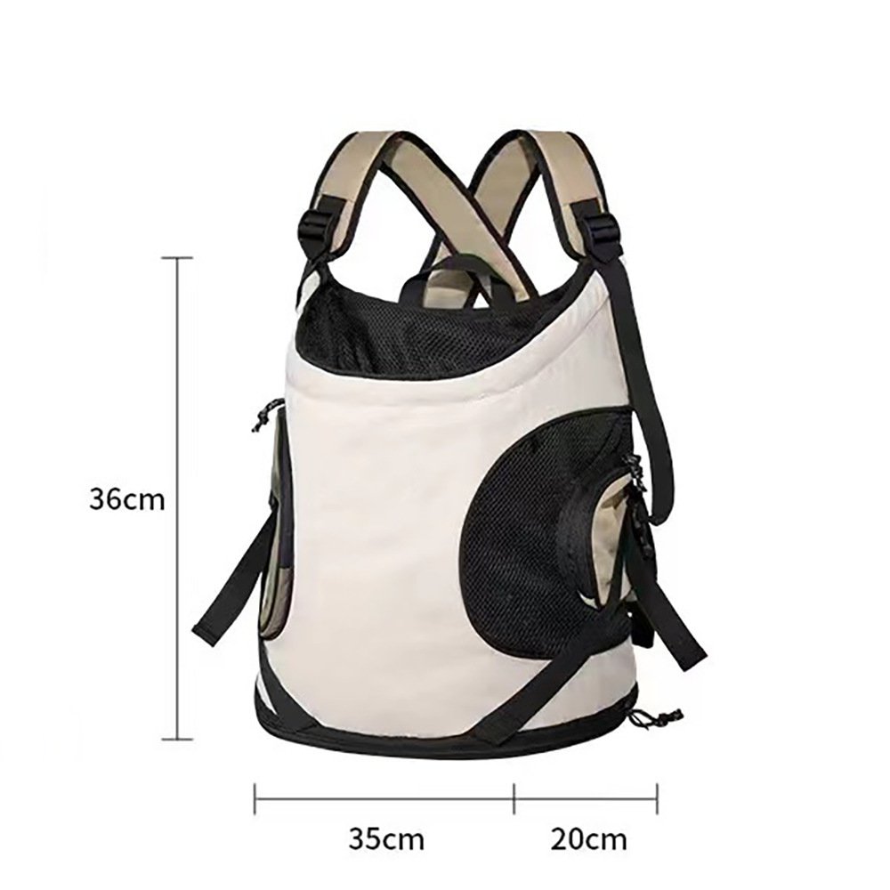 Cat Backpack Carrier - Breathable Mesh Pet Travel Bag with Adjustable Straps - Image 2