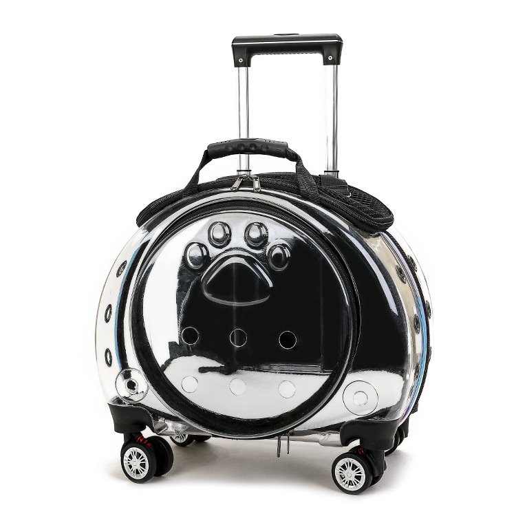 Transparent Capsule Rolling Pet Carrier - Image 11