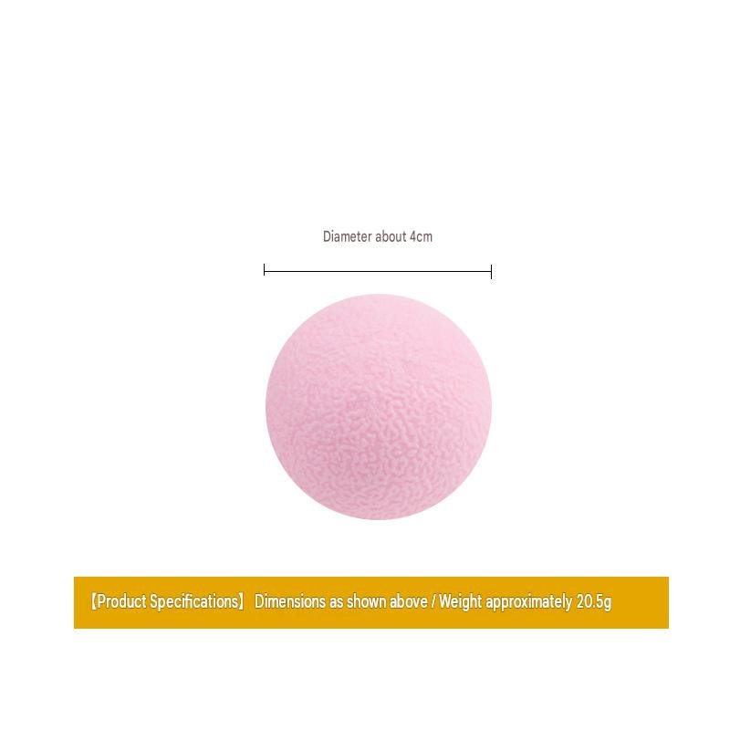 Silent Bouncy Ball Cat Toys (Pack of 3: Yellow, Pink, Blue) - Image 6