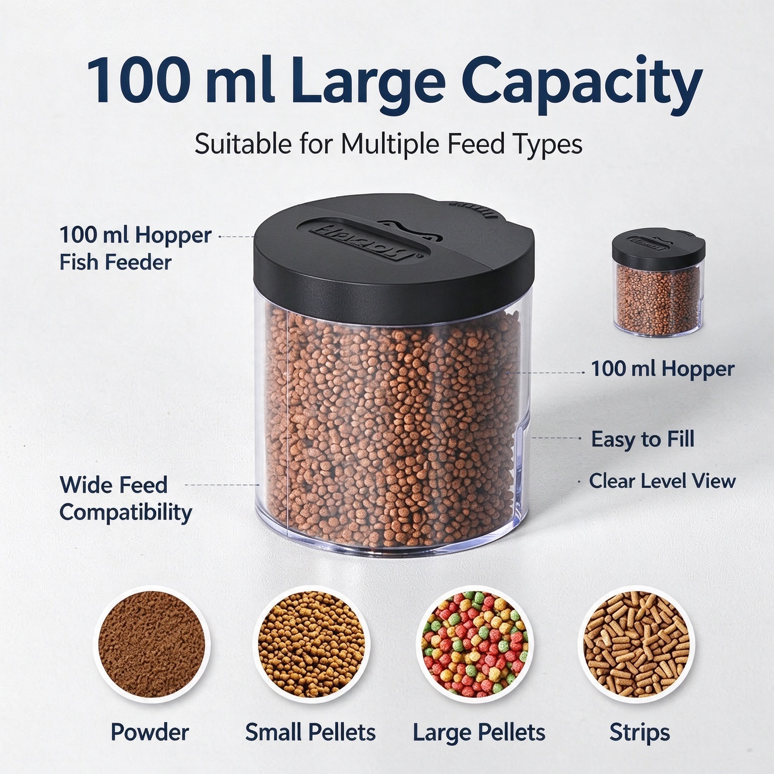 Smart Automatic Fish Tank Feeder – Timed Dispenser for Ornamental Fish and Turtles - Image 2