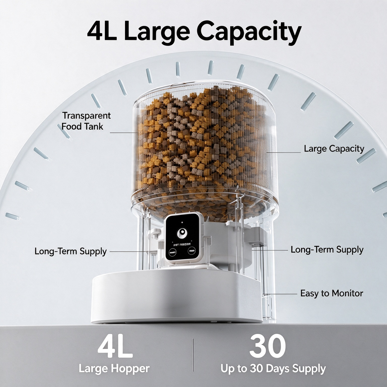 Smart Video-Enabled Automatic Pet Feeder – Scheduled & Portion-Controlled Remote Dispenser (Cat & Dog Bowls) - Image 2