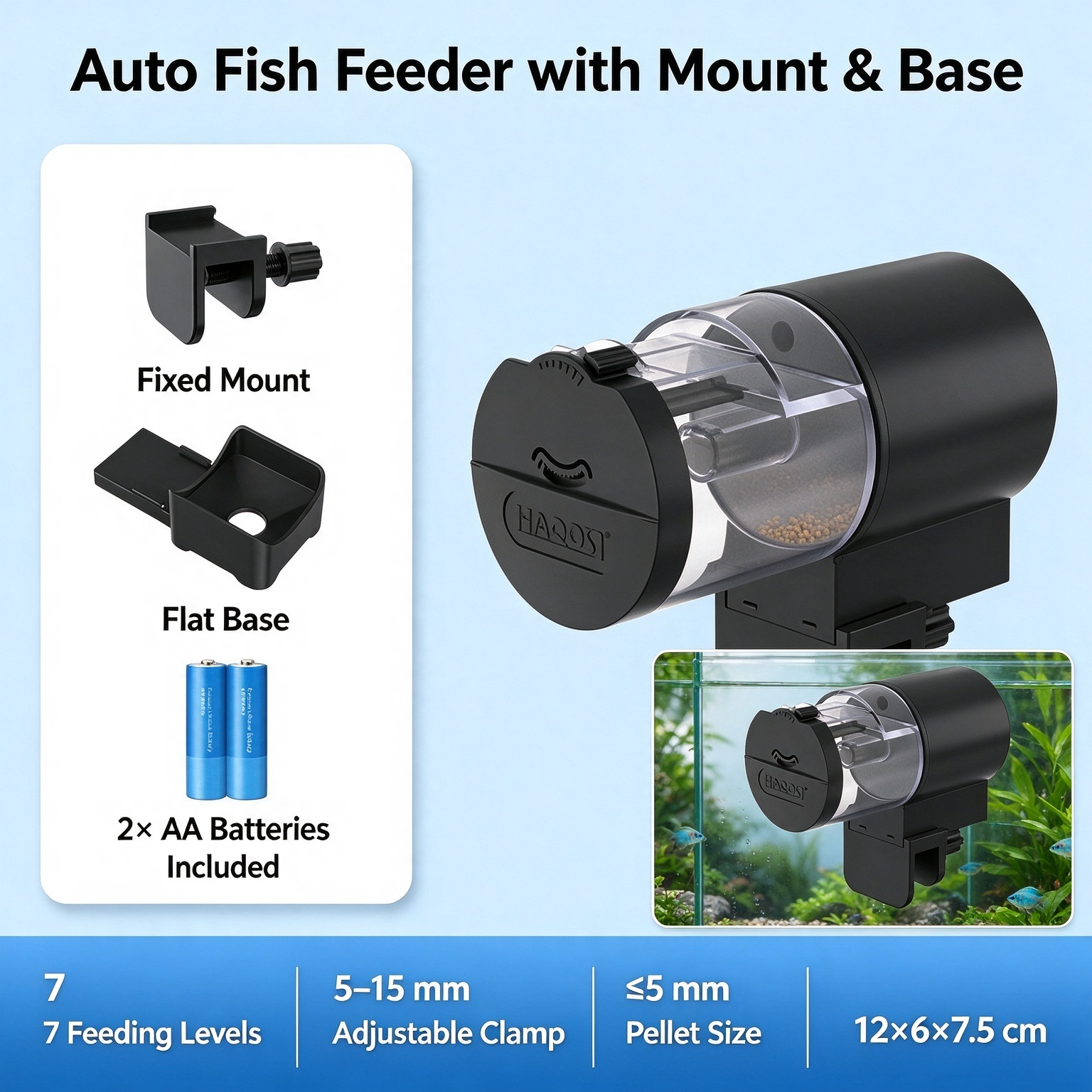 Smart Automatic Fish Tank Feeder – Timed Dispenser for Ornamental Fish and Turtles - Image 4