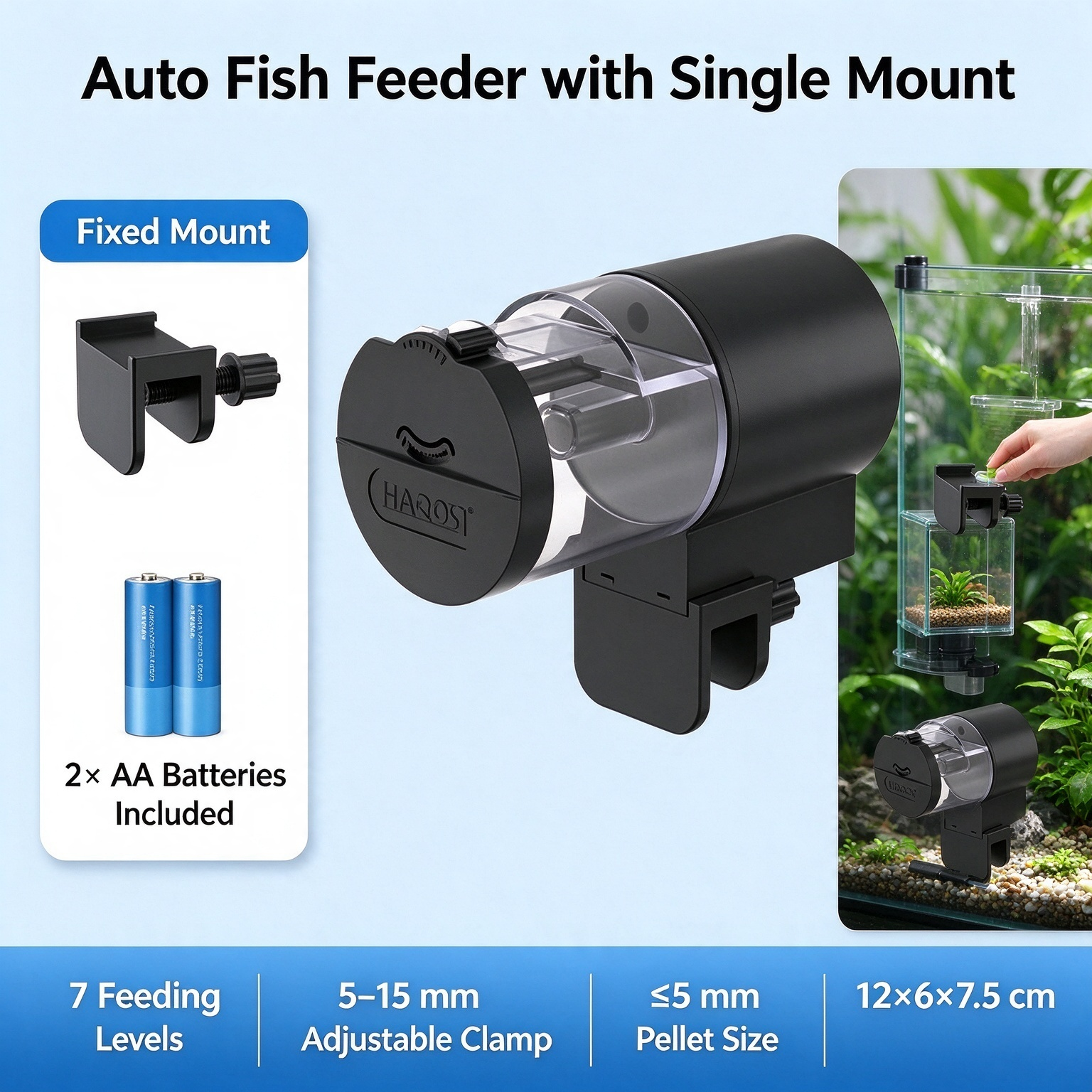 Smart Automatic Fish Tank Feeder – Timed Dispenser for Ornamental Fish and Turtles - Image 3