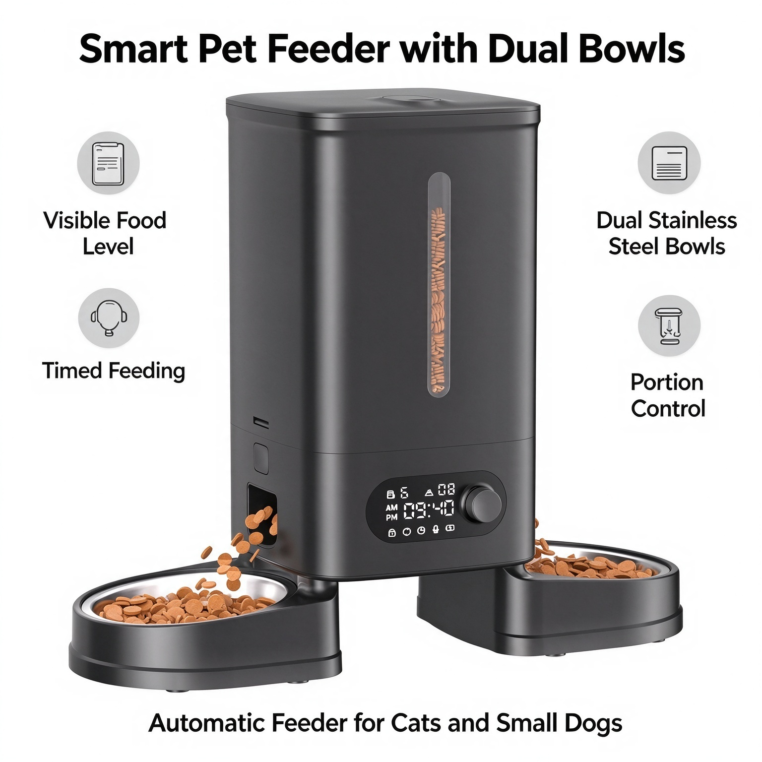 Smart Wi-Fi Pet Feeder with Remote Video Control - Image 7
