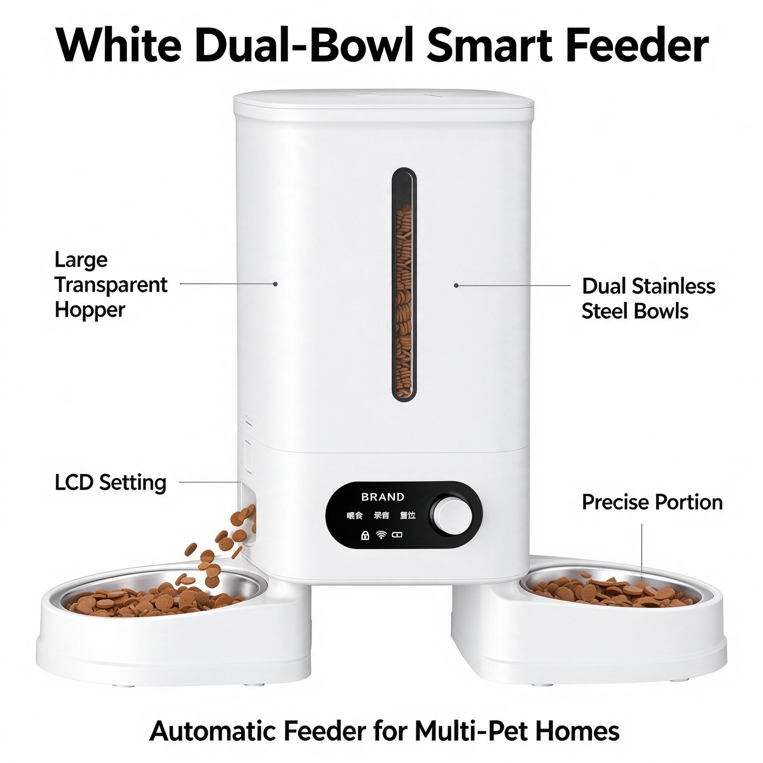 Smart Wi-Fi Pet Feeder with Remote Video Control - Image 8