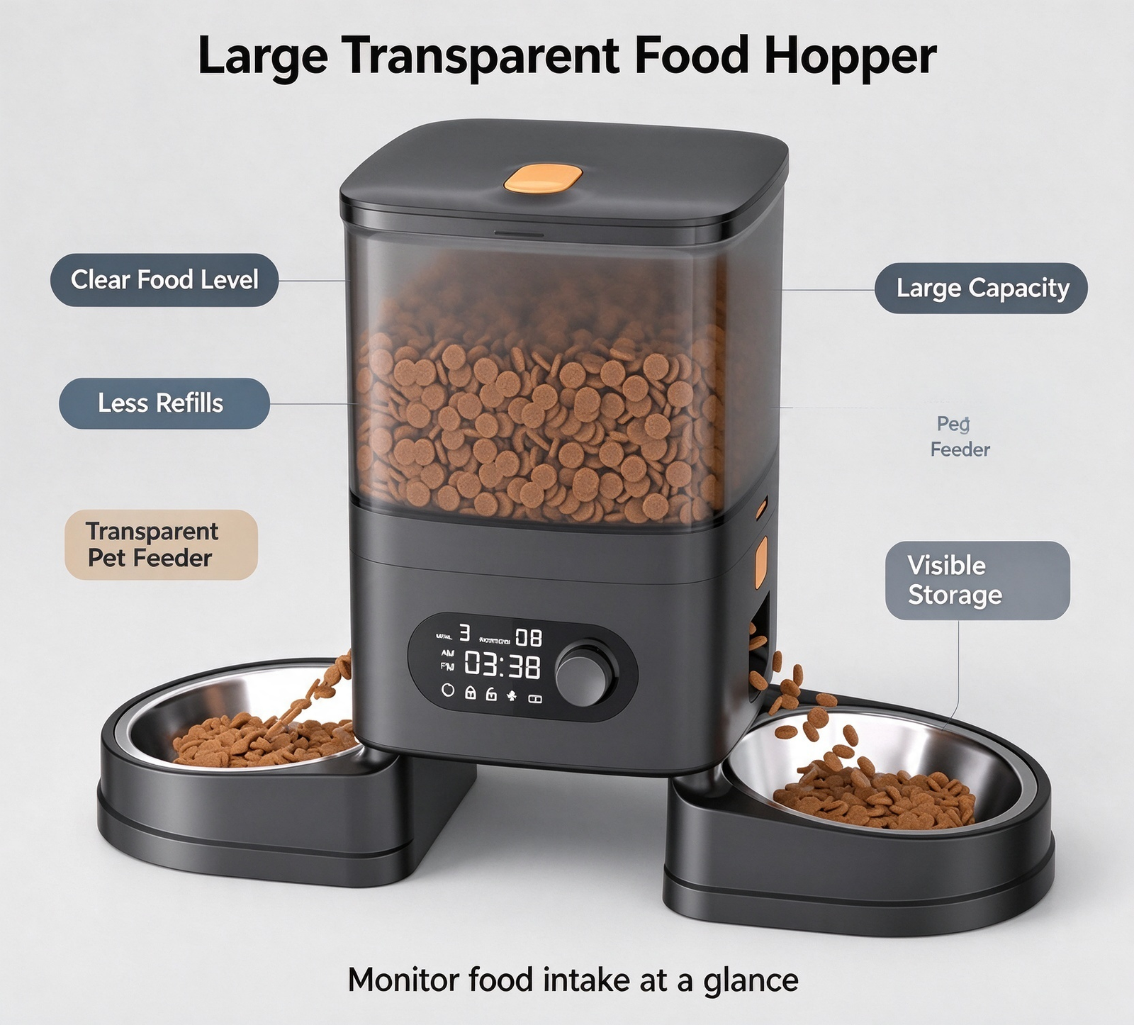 Smart Wi-Fi Pet Feeder with Remote Video Control - Image 9