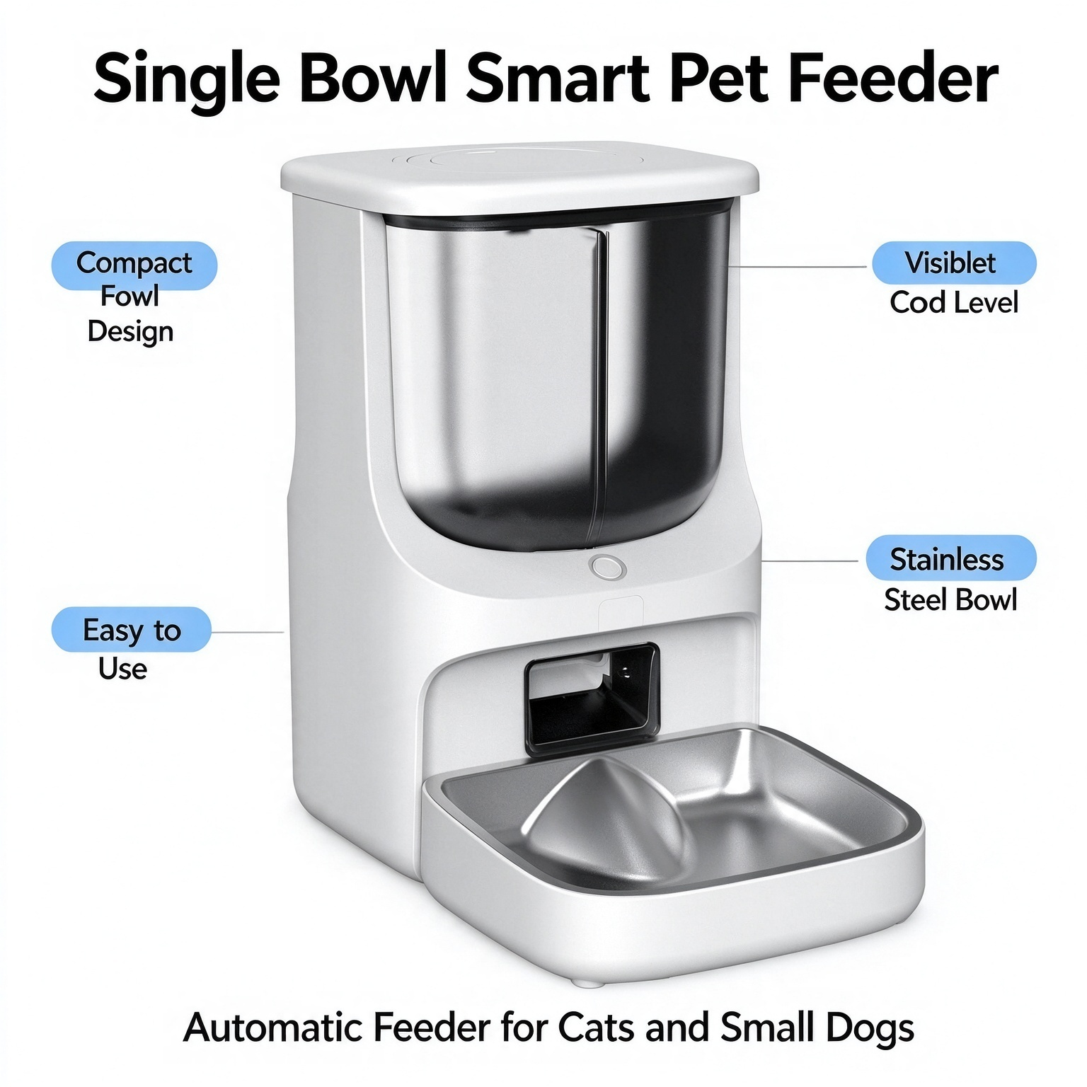 Smart Wi-Fi Pet Feeder with Remote Video Control - Image 10