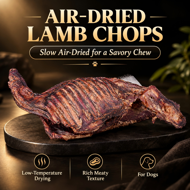Whole Air-Dried Lamb Chops Dog Chews
