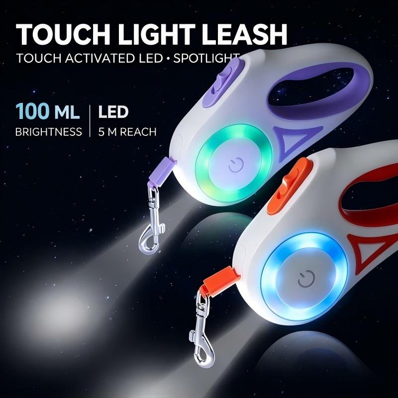 LED Light Up Retractable Dog Leash - Image 2