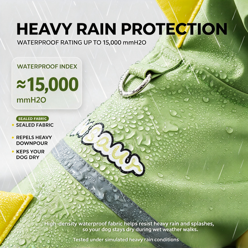 Hipidog Cute Dinosaur Dog Raincoat - Image 2
