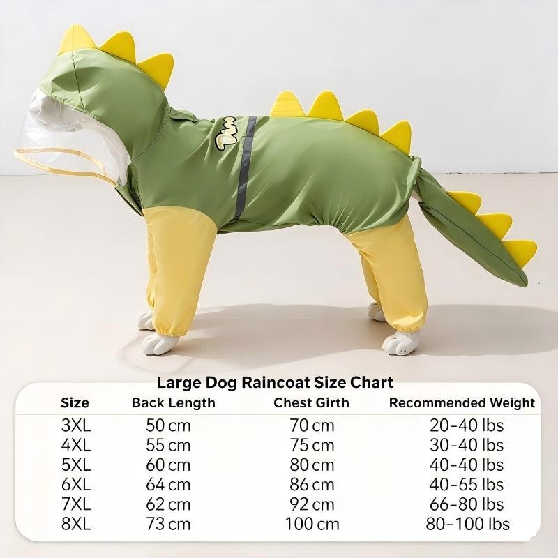 HIPPET Large Dog Raincoat with Clear Visor - Image 5