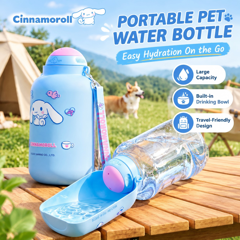 Cinnamoroll 1500ml Portable Dog Water Bottle