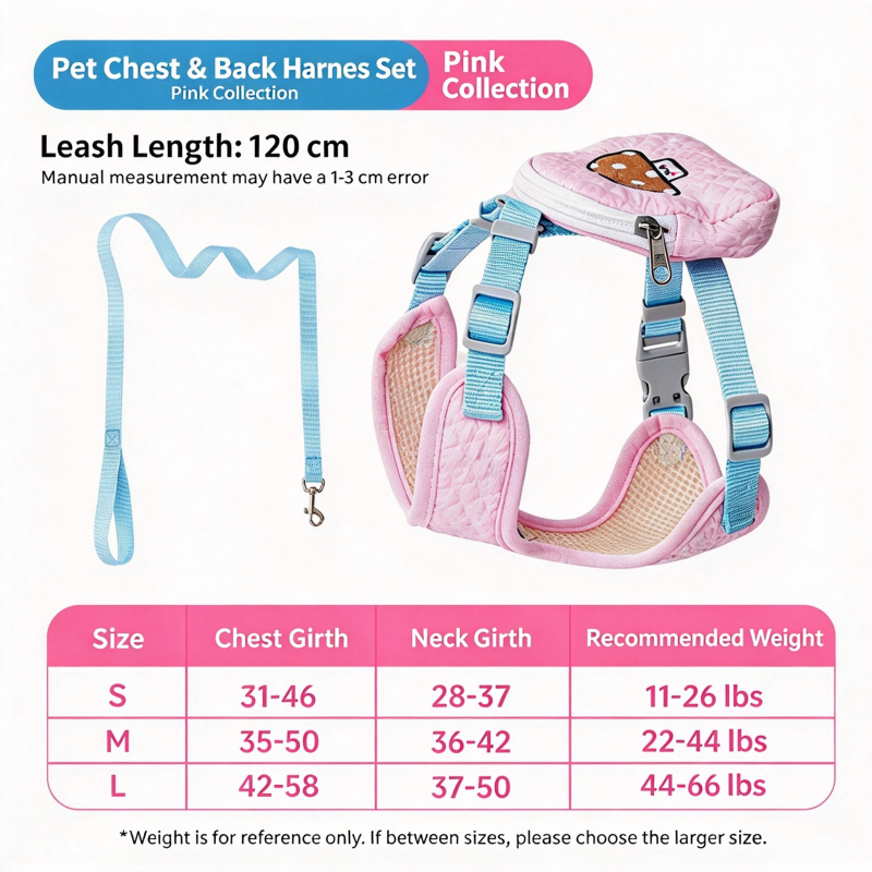 Cute Mushroom Dog Harness with Mini Backpack - Image 5