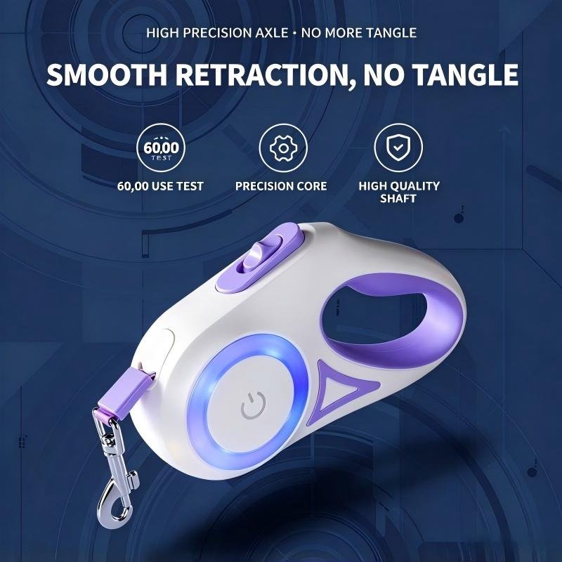 LED Light Up Retractable Dog Leash - Image 5