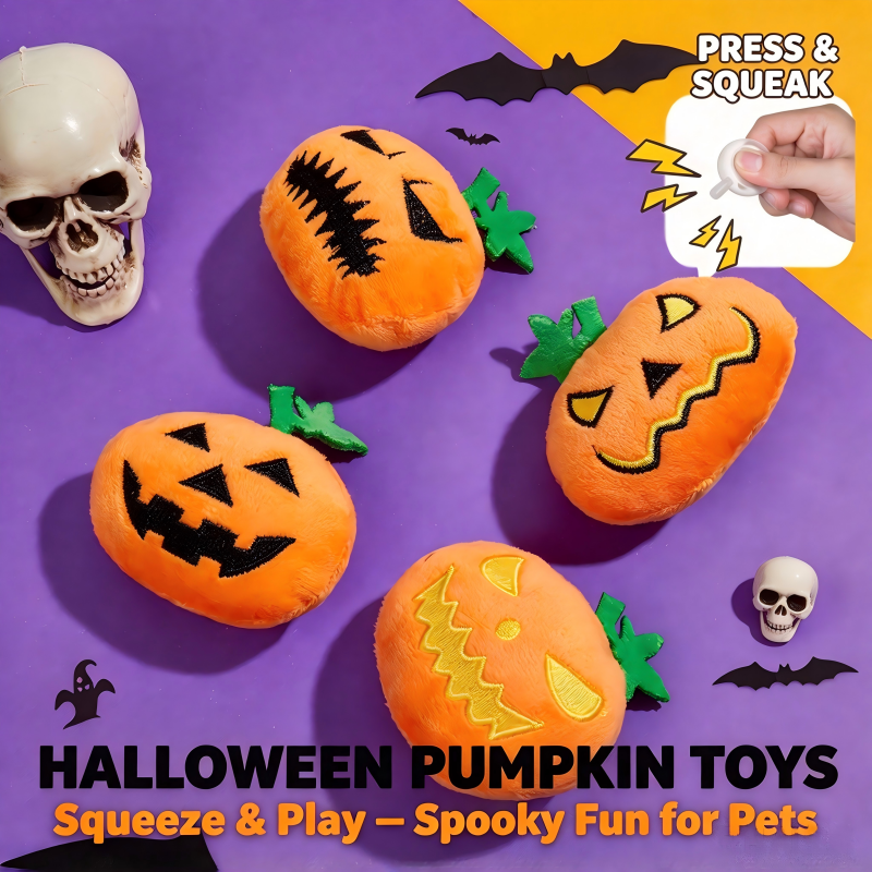 Halloween Pumpkin Cat & Dog Toys