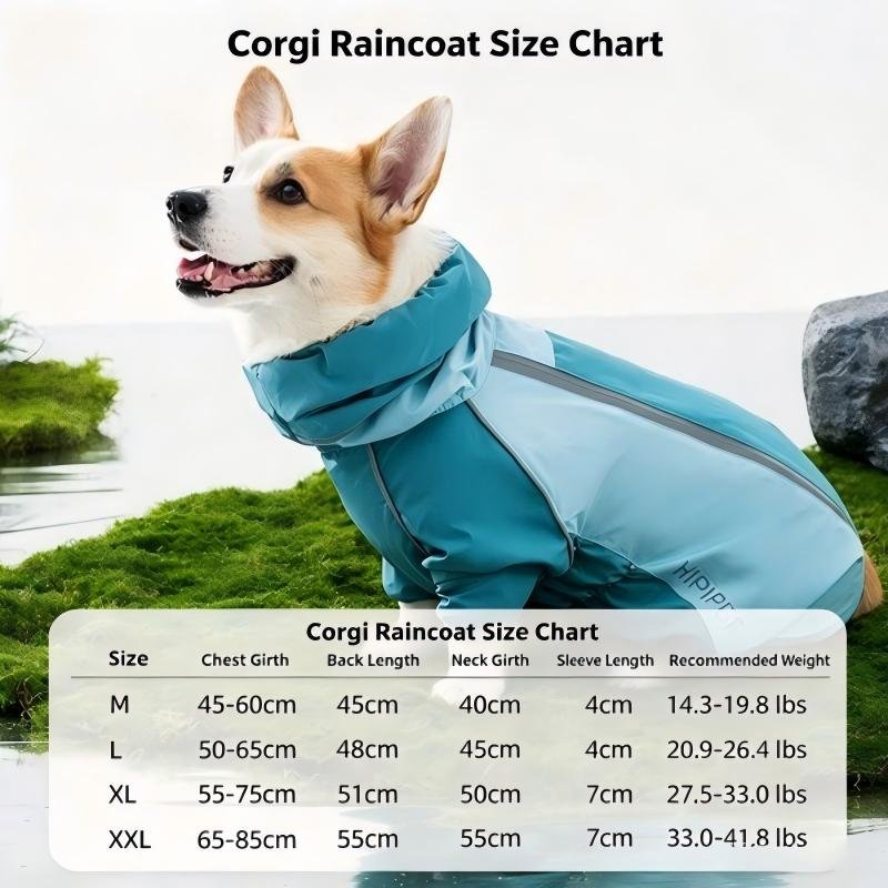 HIPPET Corgi-Specific Dog Raincoat - Image 2