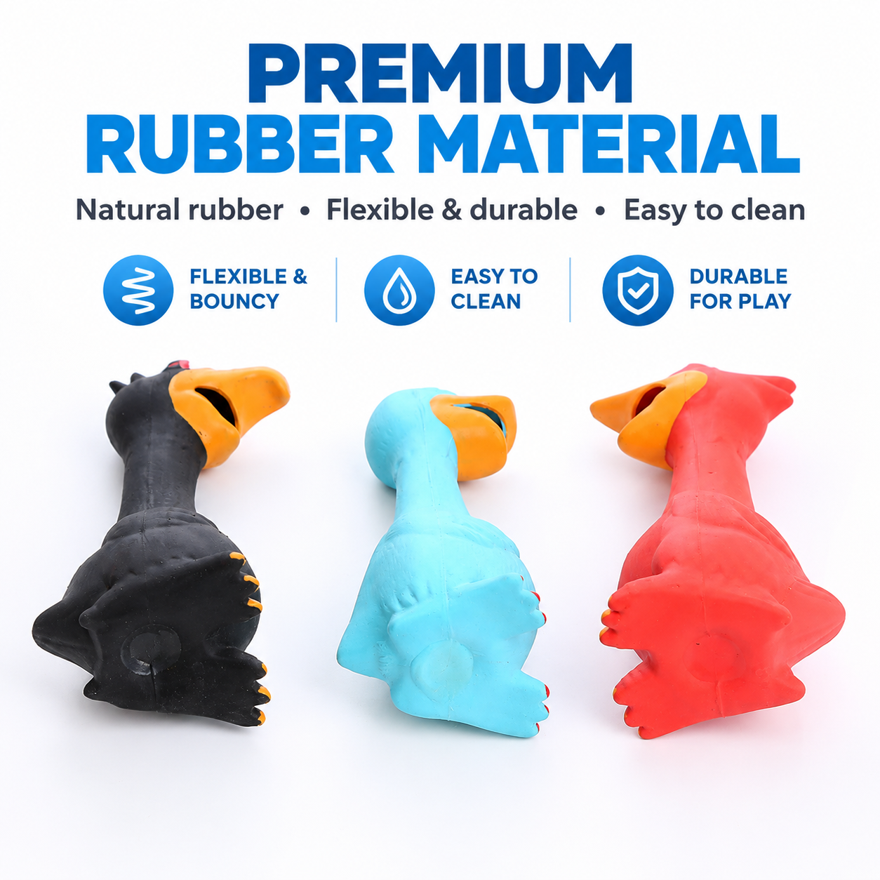 Squeaky Latex Screaming Chicken Dog Toy - Image 2