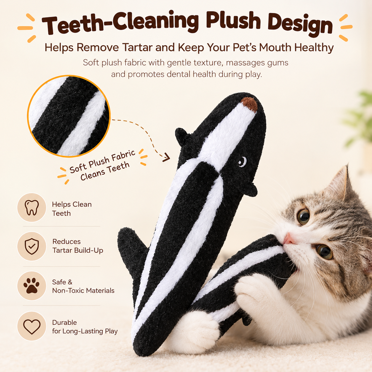 Squeaky Dog Chew Toy for Dental Health - Image 3