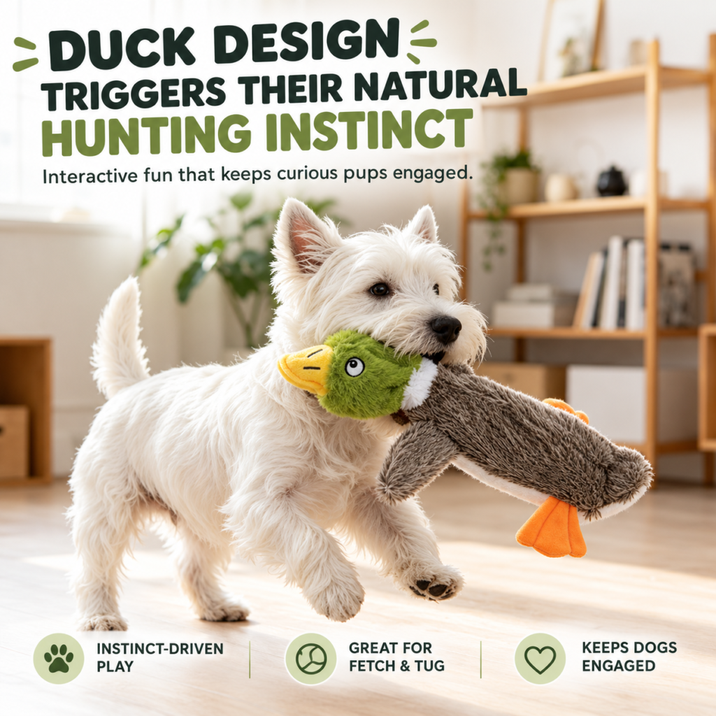 Squeaky Mallard Duck Dog Toy
