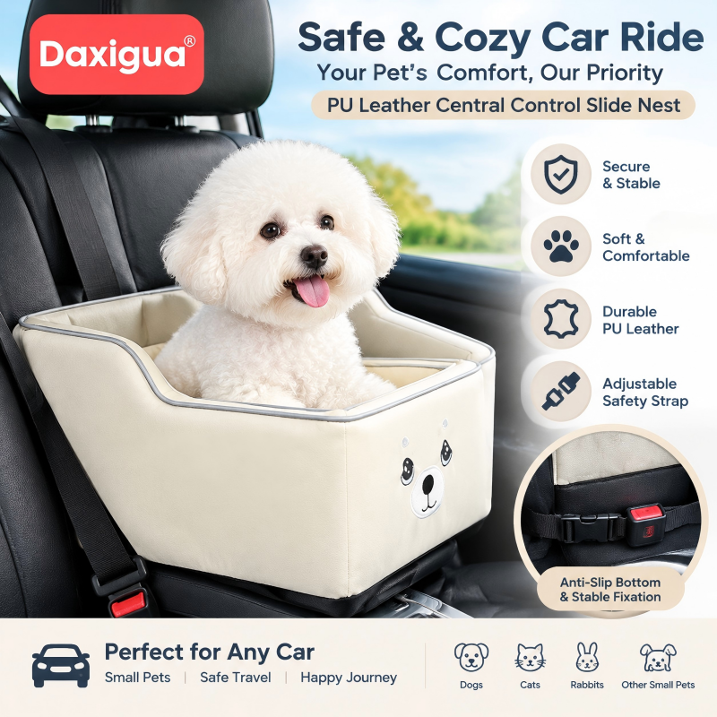 Waterproof PU Leather Pet Car Seat