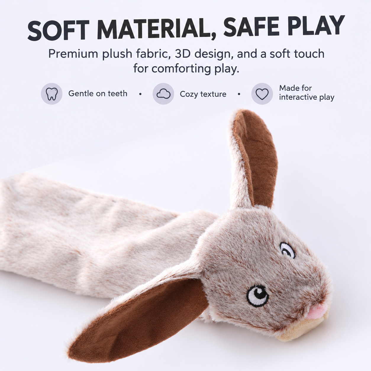 No Stuffing Plush Dog Toy - Image 3