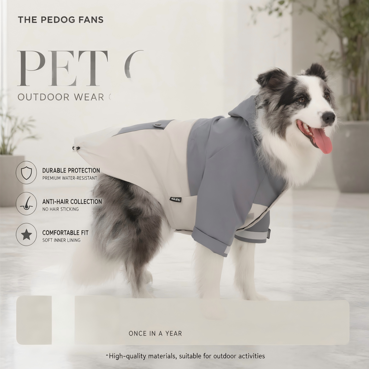 Outdoor Dog Jacket: Splash-proof, Windproof, Reflective, and Anti-mosquito – Pet Apparel for Small, Medium, and Large Dogs - Image 3