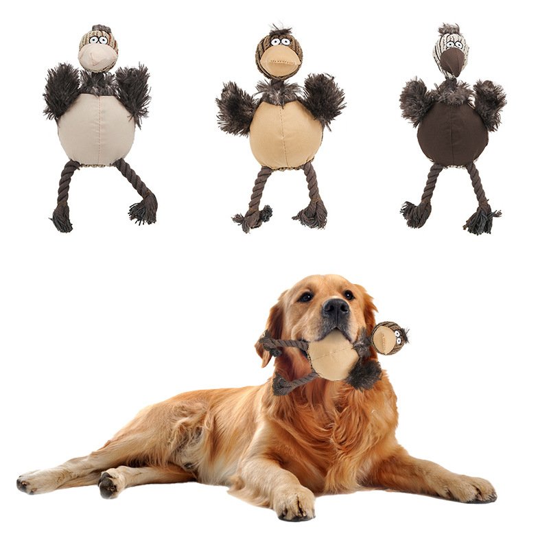 Squeaky Ostrich Dog Toy - Image 2