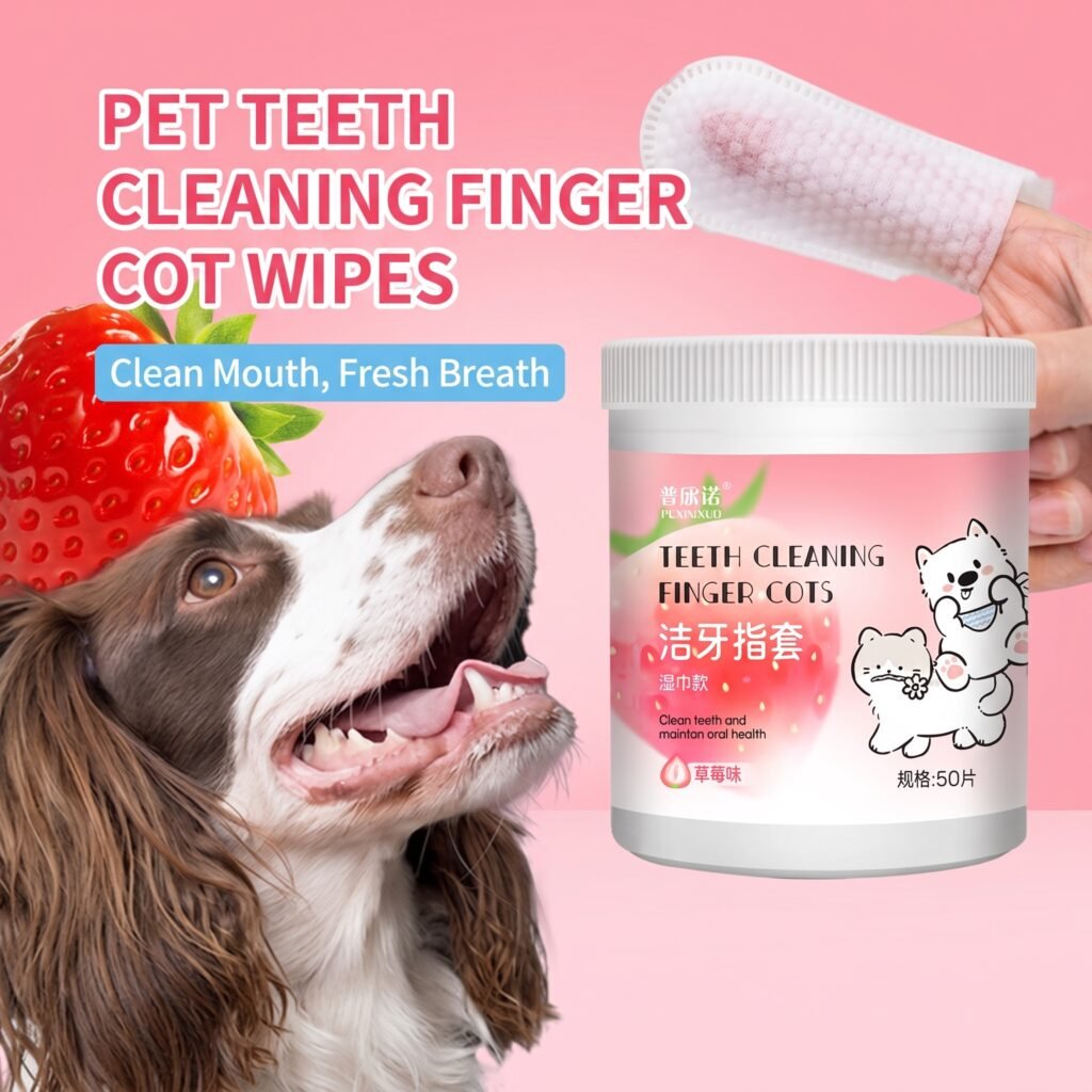 Pet Teeth Cleaning Finger Cot Wipes