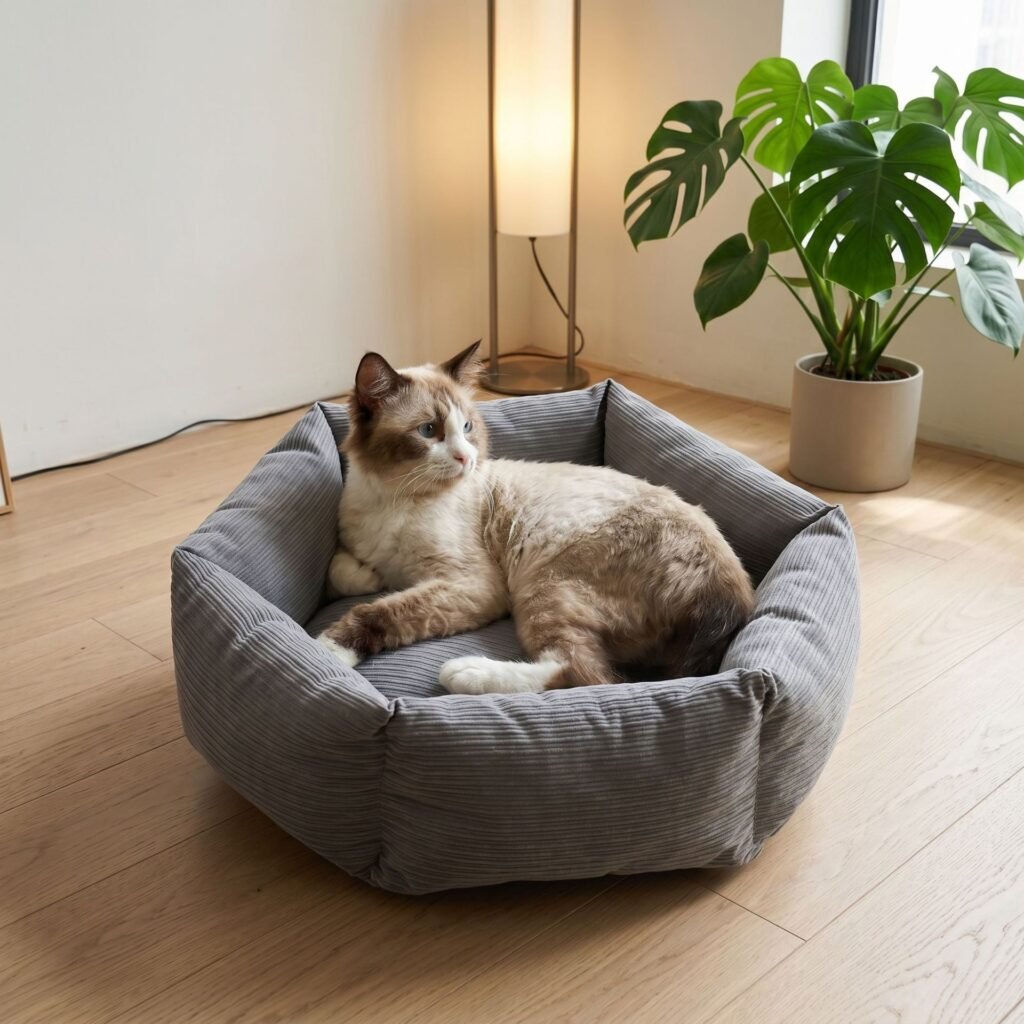 Hexagonal Cat Bed & Small Dog Bed