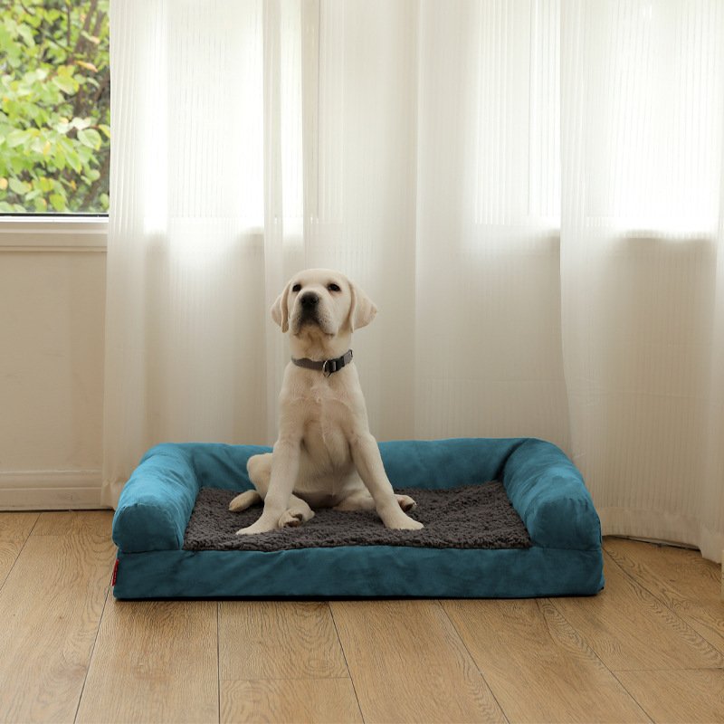 Orthopedic Waterproof Dog Bed & Bolster Pet Sofa