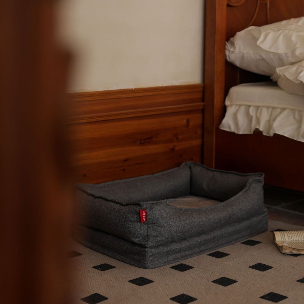 Linen Orthopedic Dog Bed & Cat Sofa