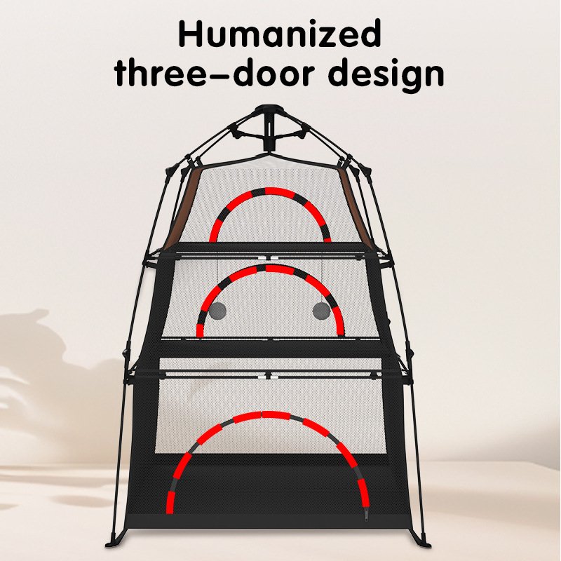 3-Tier Cat Play Tent & Outdoor Pet Playpen - Image 2