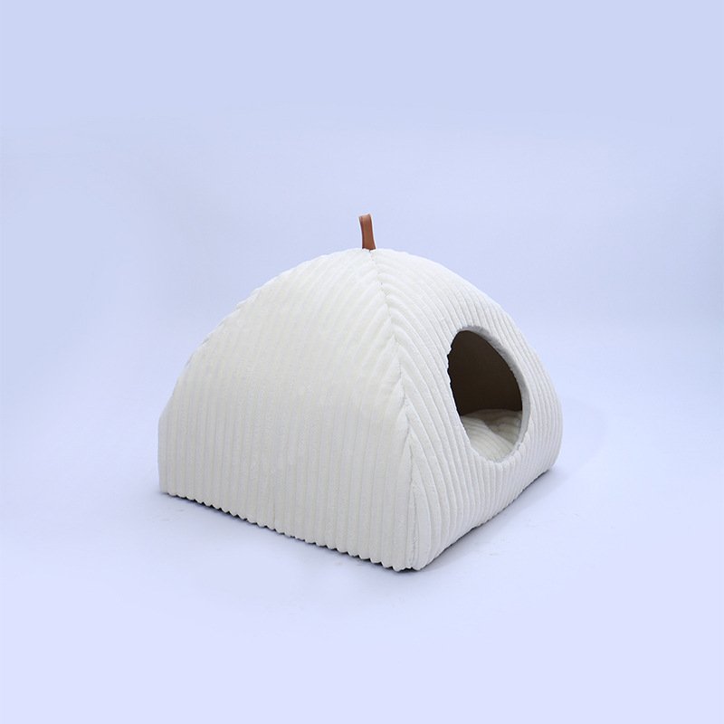 2-in-1 Foldable Cat Cave Bed - Image 2