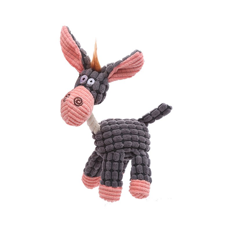Squeaky Dog Chew Toy with Durable Cotton Rope - Image 4