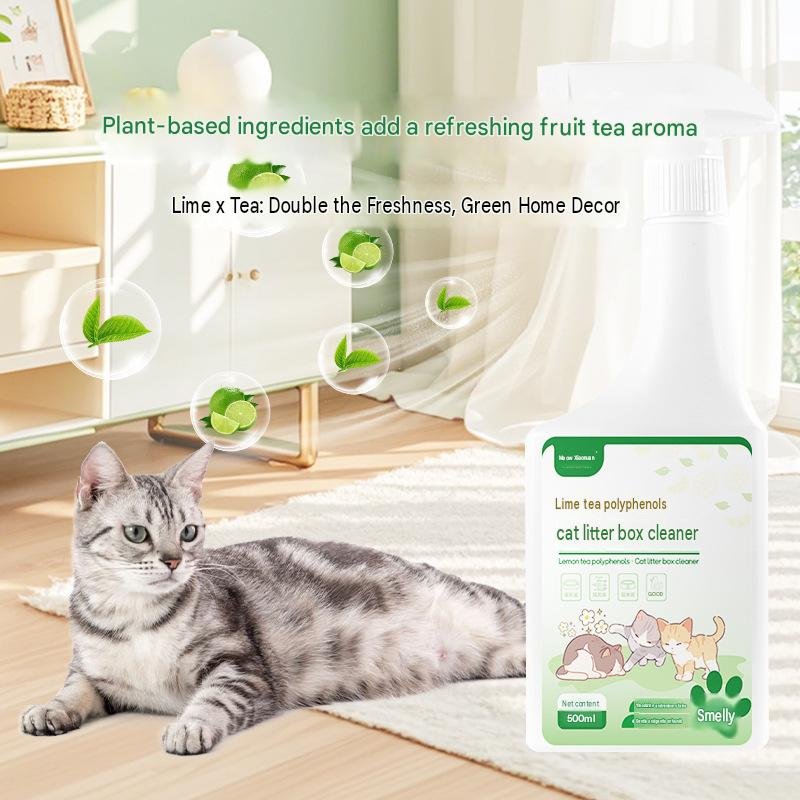 Lime & Tea Polyphenol Cat Litter Box Cleaner - Image 4