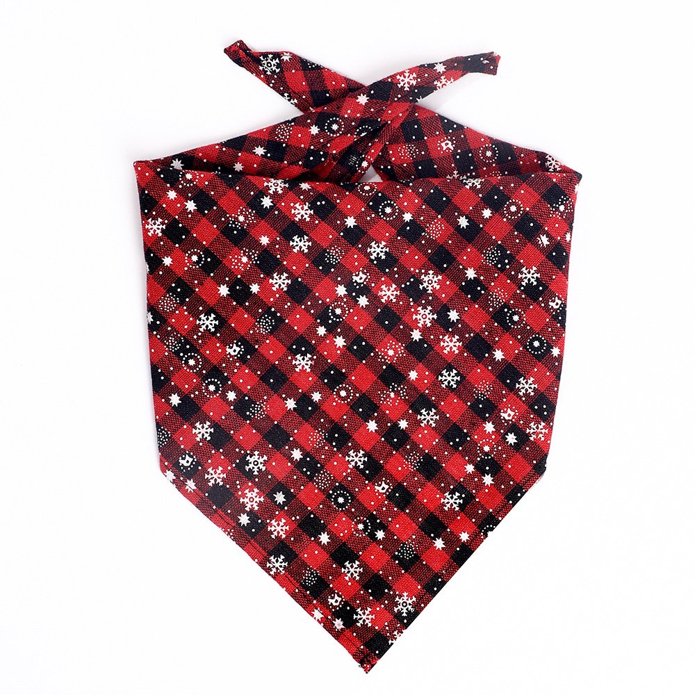 Christmas Pet Bandana – Festive Snowflake Triangle Scarf for Dogs and Cats - Image 10