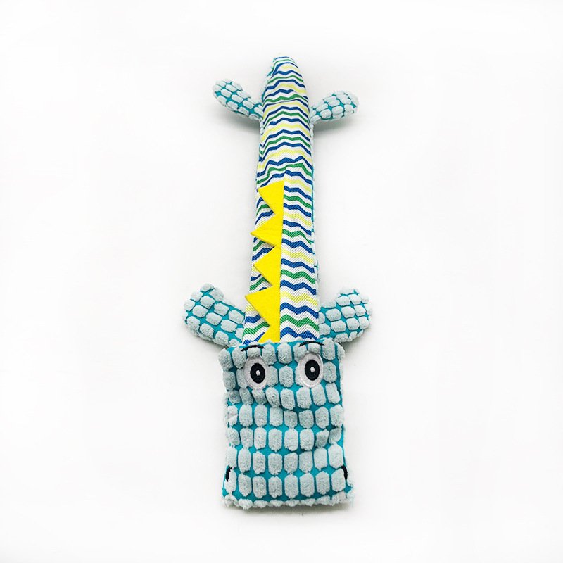 Squeaky Crocodile Dog Toy - Image 4
