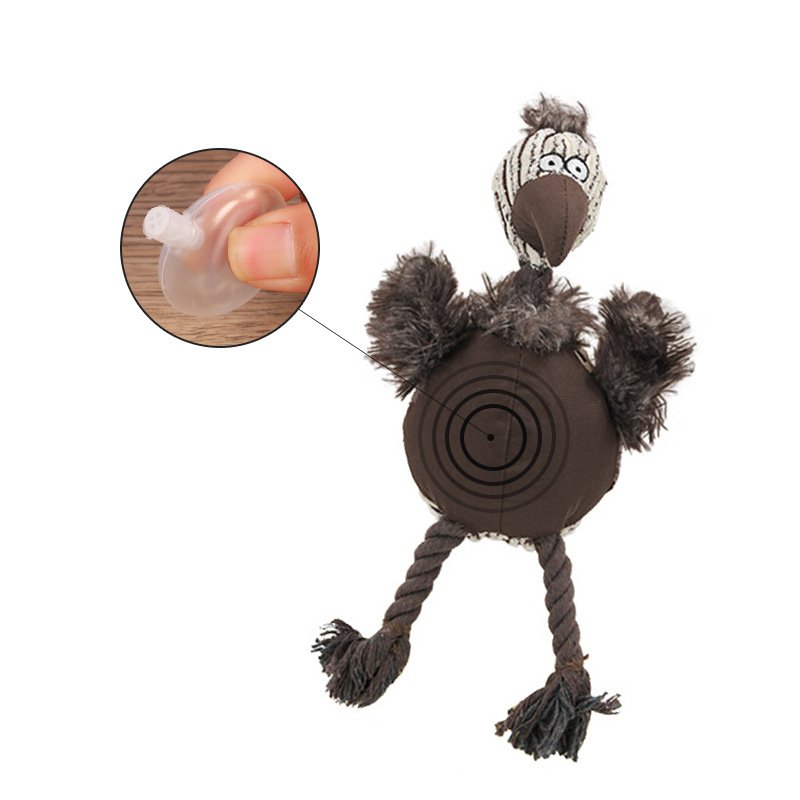 Squeaky Ostrich Dog Toy - Image 4