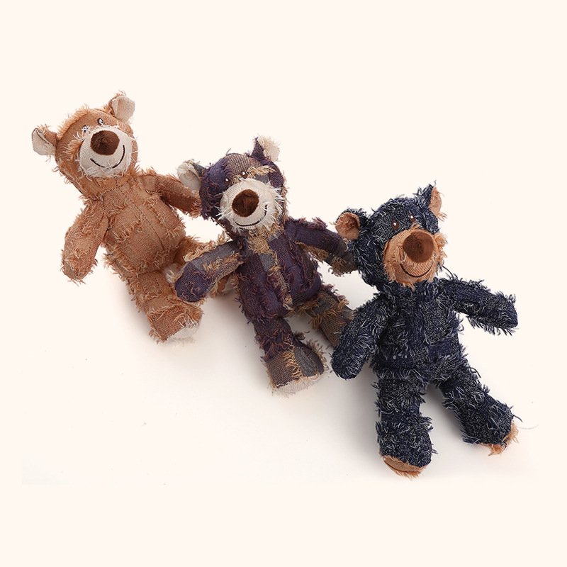 Squeaky Teddy Bear Dog Toy - Image 4
