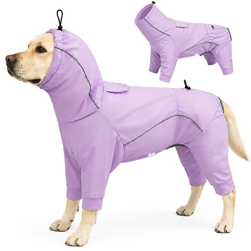 All-Weather Full-Body Dog Raincoat - Image 6