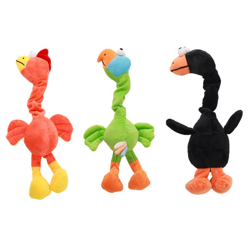 Squeaky Long-Neck Bird Dog Toy - Image 5