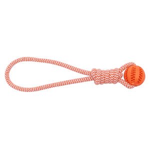 Interactive Tug-of-War Treat-Dispensing Ball & Rope Toy for Dogs – Durable, Chew-Resistant, and Teething-Friendly; Ideal for Boredom Relief in Medium-to-Large Breeds (e.g., Border Collies)