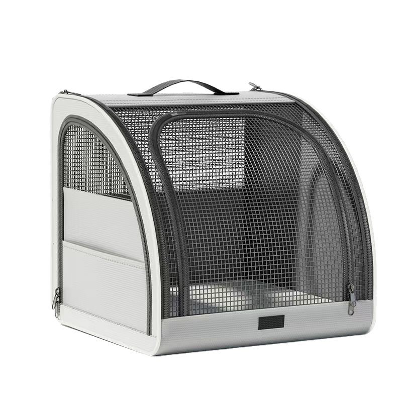 Collapsible Pet Carrier Bag, Breathable Mesh Cat Carrier, Portable Handbag for Travel & Vet Visit